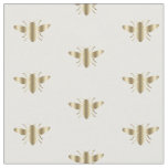 faux gold foil bees fabric