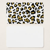 Faux Gold Foil Black Leopard Print Pattern (Front & Back)