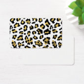 Faux Gold Foil Black Leopard Print Pattern (Desk)