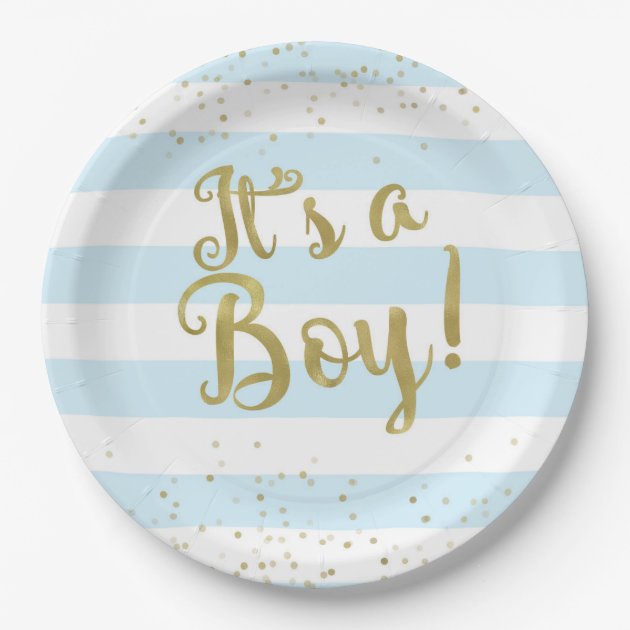 its a boy plates