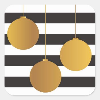 Faux Gold Foil Christmas Stickers by Jmariegarza at Zazzle