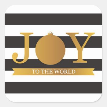 Faux Gold Foil Christmas Stickers by Jmariegarza at Zazzle
