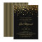 Faux Gold Foil Confetti Black Bat Mitzvah