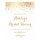 Faux Gold Foil Confetti Bridal Shower