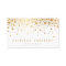 Faux Gold Foil Confetti Business Card | White