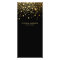 Faux Gold Foil Confetti Business Rack Card | Black