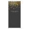 Faux Gold Foil Confetti Business Rack Card | Gray