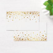 Faux Gold Foil Confetti Dots Blank Horizontal (Desk)
