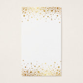 Faux Gold Foil Confetti Dots Blank Vertical (Front)