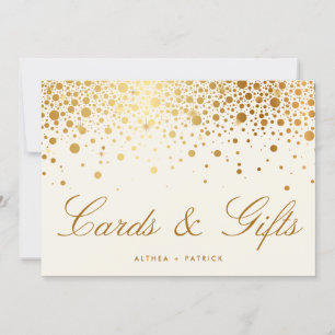 Faux Gold Foil Confetti Dots   Ivory Cards & Gifts