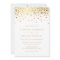 Faux Gold Foil Confetti Dots Wedding