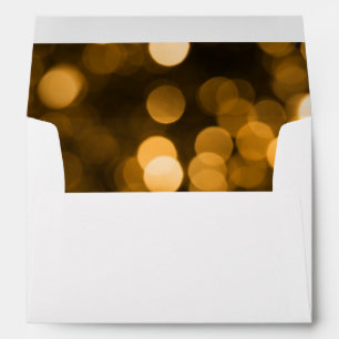 Faux Gold Foil Confetti Elegant Sparkles Envelope