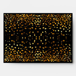 Faux Gold Foil Confetti Elegant Sparkles Envelope