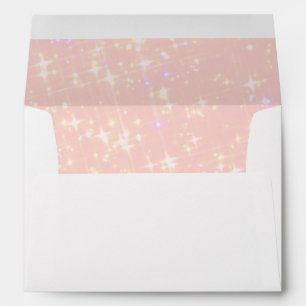 Faux Gold Foil Confetti Elegant Sparkles Envelope