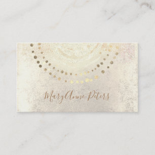 faux gold foil decor business card