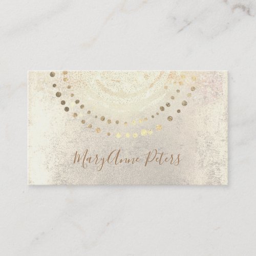 faux gold foil decor business card