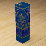 Faux Gold Foil Egyptian Themed Party Wine Box<br><div class="desc">Art deco style egyptian party wine boxes.</div>