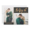 Faux Gold Foil Elegant Christmas Photo | Black
