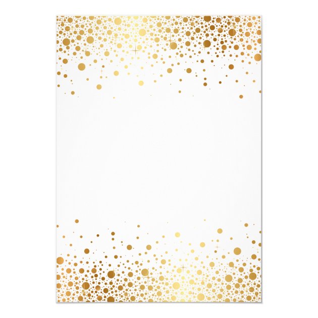 Faux Gold Foil Elegant Engagement Party Invitation