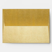 Faux, Gold Foil, Elegant, Modern Envelope (Back (Top Flap))