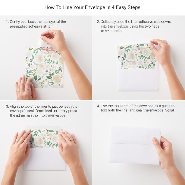 Faux Gold Foil Envelope Liner (Instructions)