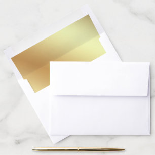 Faux Gold Foil Envelope Liner