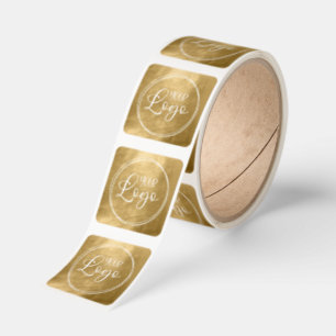 Faux Gold Foil for Your Logo Square Sticker