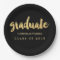 Faux Gold Foil Graduation Party Plates