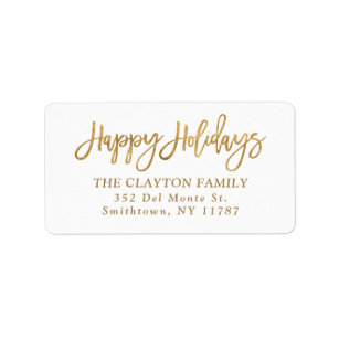 Foil Return Address Labels | Zazzle
