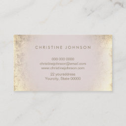 faux gold foil lotus flower business card | Zazzle