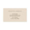 faux gold foil lotus on ivory business card