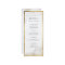 Faux gold foil marble luxury modern wedding menu
