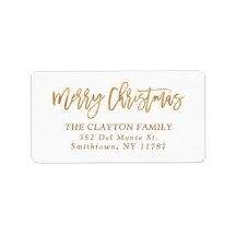 Foil Return Address Labels | Zazzle