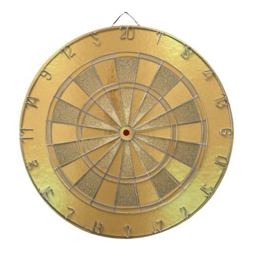 Faux Gold Foil Metallic Simple Elegant Dart Board