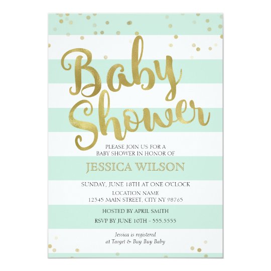 faux gold foil mint