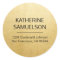 Faux GOLD FOIL Name & Return Address
