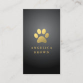 paw print custom business card template | Zazzle