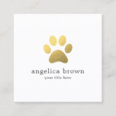 paw print custom business card template | Zazzle