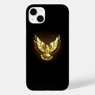 Faux Gold Foil Peace Dove on Black Case-Mate iPhone 14 Plus Case