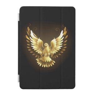 Faux Gold Foil Peace Dove on Black iPad Mini Cover
