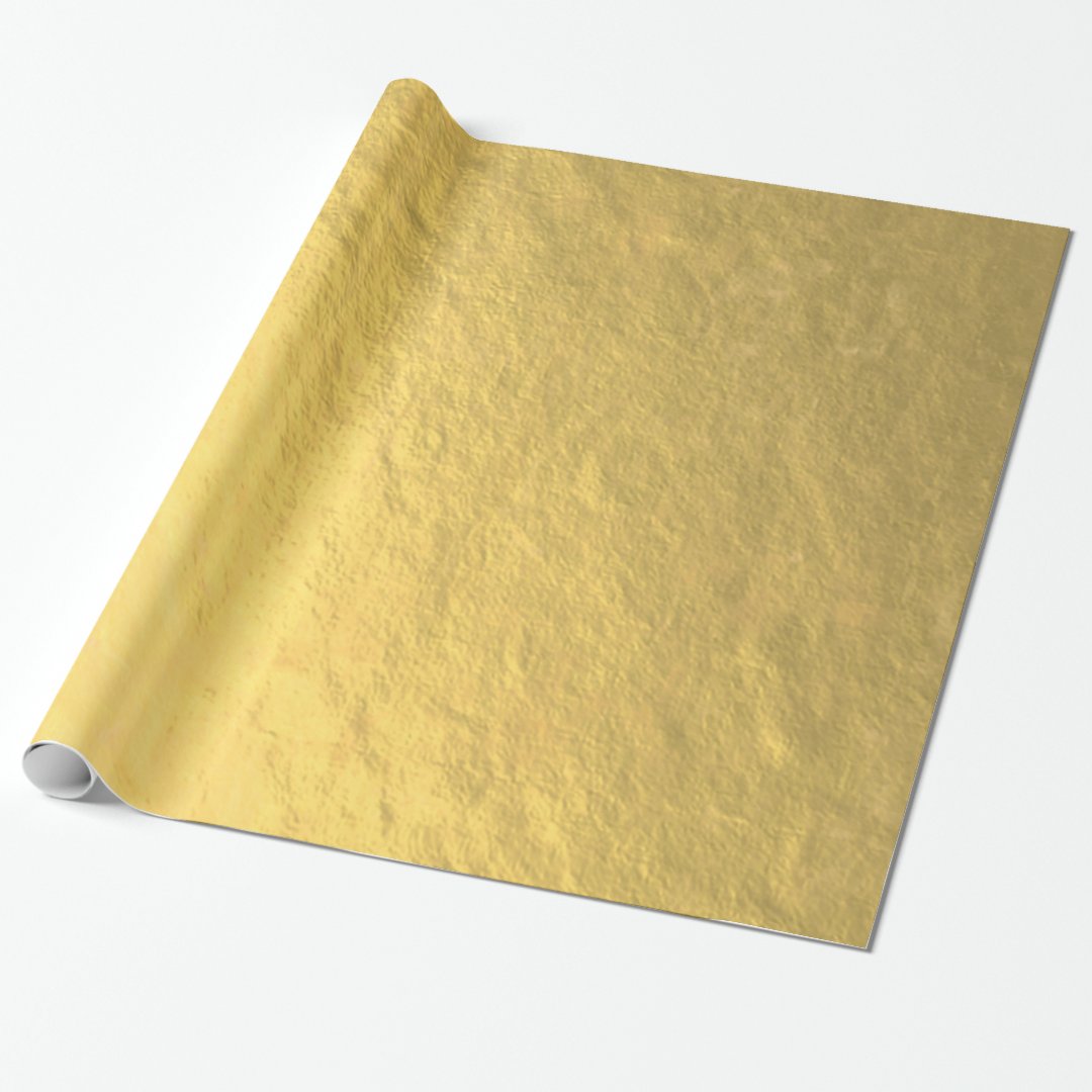 Faux Gold Foil Printed Wrapping Paper Zazzle