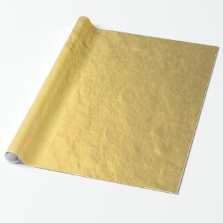 Faux Gold Foil Printed Wrapping Paper