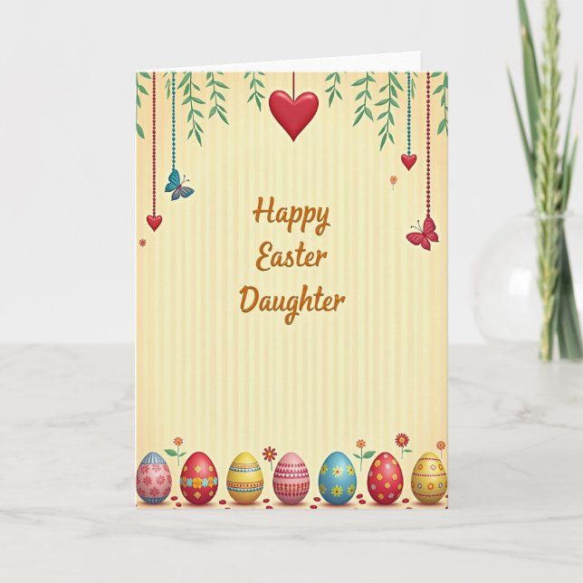 Faux Gold Foil Springtime Card (Front)