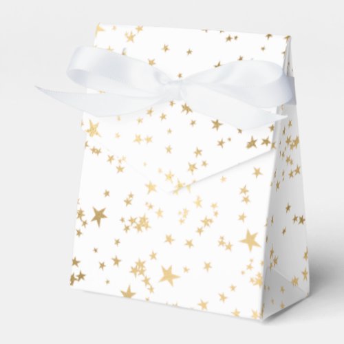faux gold foil stars on any color background favor favor boxes