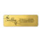 Faux Gold Foil THE WEDDING OF Return Address