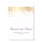 Faux Gold Foil Wedding Poster | Custom Listing
