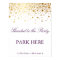 Faux Gold Foil Wedding Poster | Custom Listing