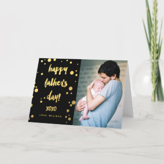 Faux Gold Foil XOXO | Father's Day Card