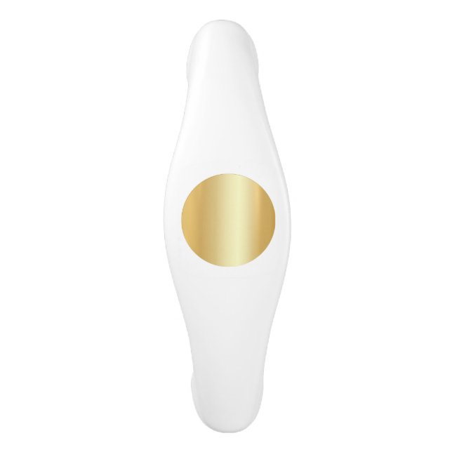 Faux Gold Glamorous Elegant Trendy Template Ceramic Cabinet Pull (Front)