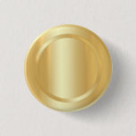 Faux Gold Glamour Elegant Trendy Template Button<br><div class="desc">Faux Gold Glamour Elegant Trendy Template Round Button.</div>